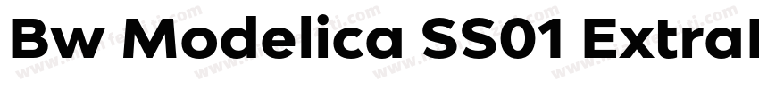 Bw Modelica SS01 ExtraBold免字体转换
